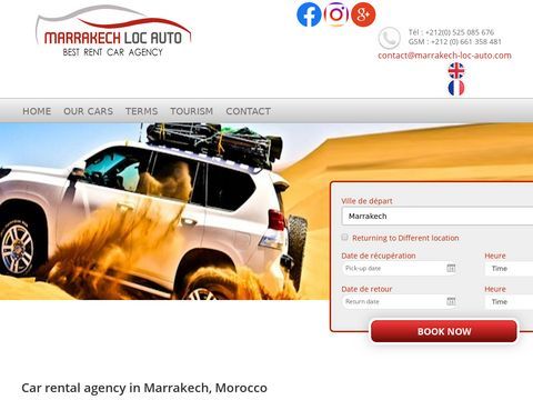 Car rental agency in Marrakech Morocco
