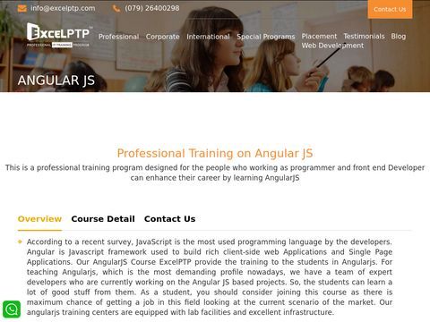 Professional AngularJS Training in Ahmedabad | AngularJS Certification | ExcelPTP