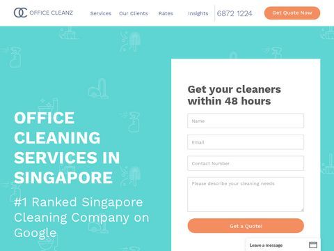 Cleaning service office