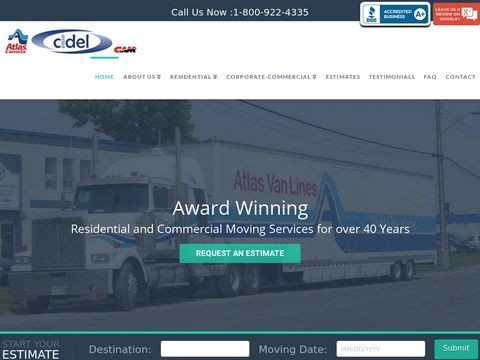 Cidel Moving & Storage - BC Moving Company - Providing relocation services to Vernon, Coldstream, Kelowna, Salmon Arm, Armstrong, Lumby, Penticton, Enderby, and the rest of the Okanagan Area