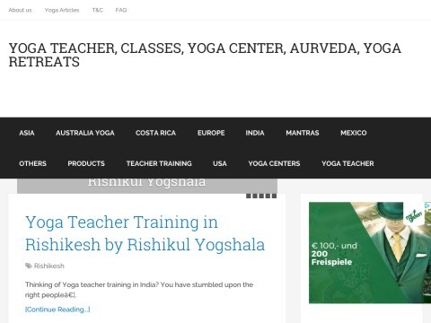 Yoga Yellow pages - Yoga Directory,Yoga Events,Yoga Products,Yoga Retreat Centres,Yoga Teachers Training