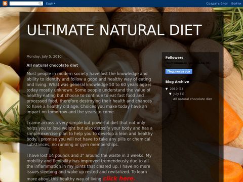 Ultimate natural chocolate diet