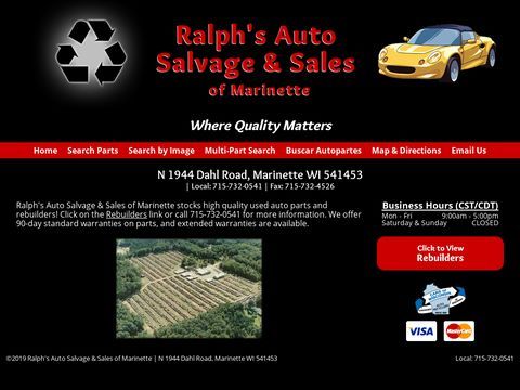 Ralphs Auto Salvage & Sales of Marinette