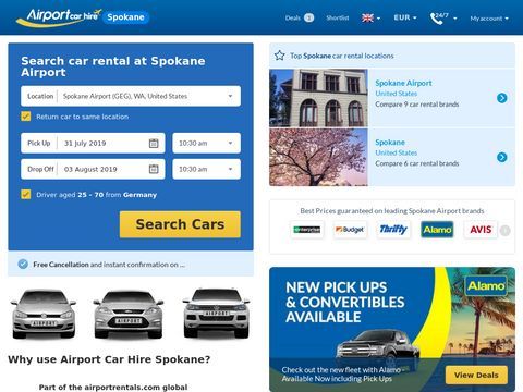 Spokane airport car rental