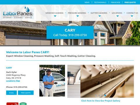 Labor Panes Window Cleaning of Cary