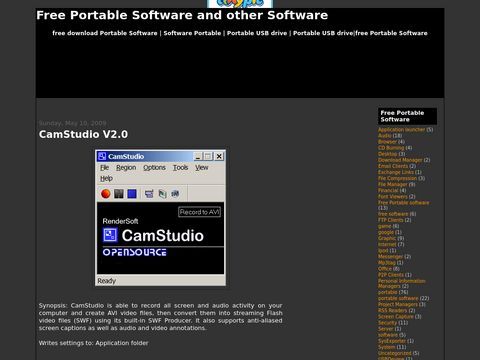 Free Software Portable and other Software
