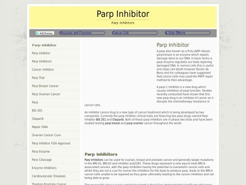 Parp Inhibitors