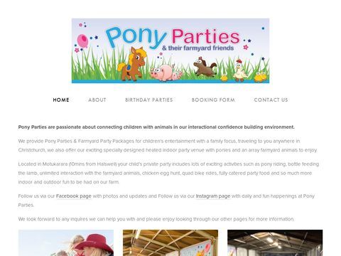 Pony Parties Animals Supplies | Party Hosters | Christchurch, New Zealand