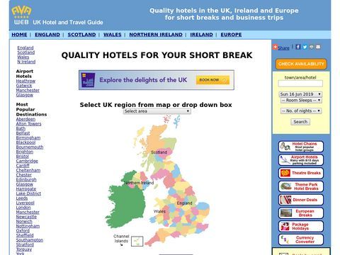 Avaweb UK Hotels