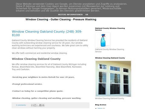 Oakland County Window Cleaning Service