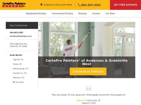 CertaPro Painters of Greenville West, SC