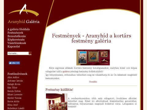 Festmenyek, paintings - Aranyhid Gallery