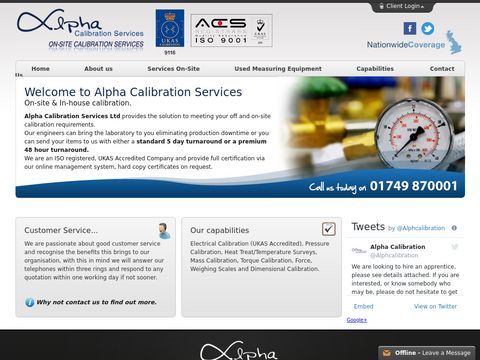 Alpha Calibration Services