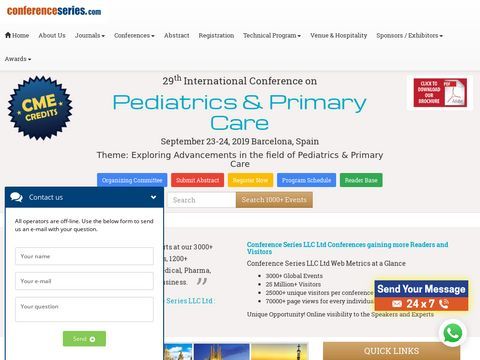 Pediatrics Conferences Meeting Events-Japan, Europe, Australia, USA, Canada, Middle East | Asia 2018 |