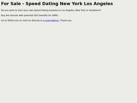 Speeddating NYC