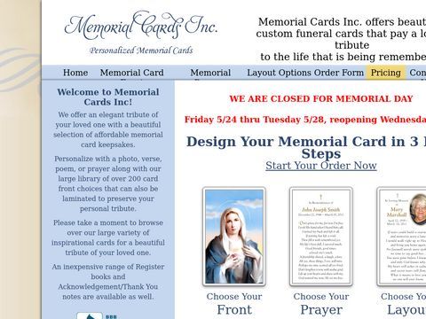 Personalized Memorial Cards | Funeral Cards | Prayer Cards