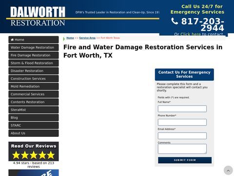 Fort Worth Water Damage Restoration | Dalworth Restoration