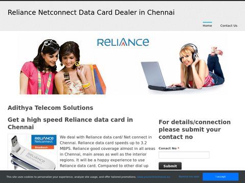 Reliance Netconnect data card dealer in Chennai
