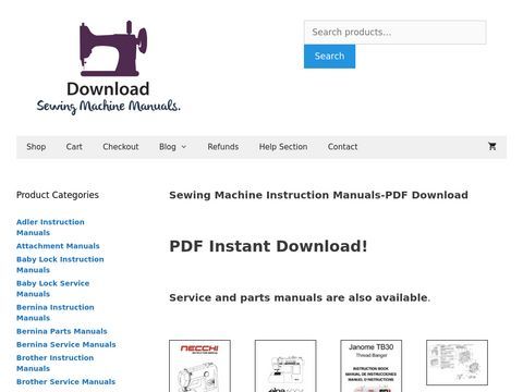 Sewing Machine Manuals, Sewing Instruction | Download Manuals