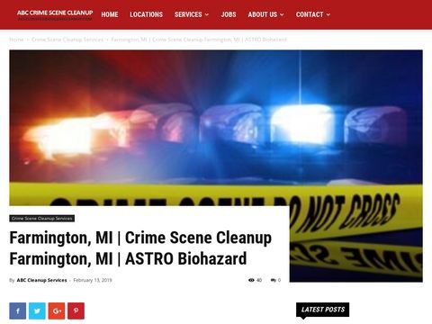 Crime Scene Cleanup in Farmington, MI