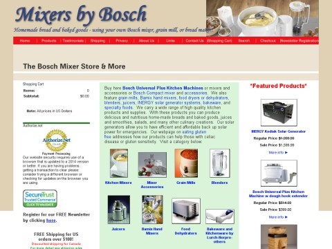 Mixers by Bosch