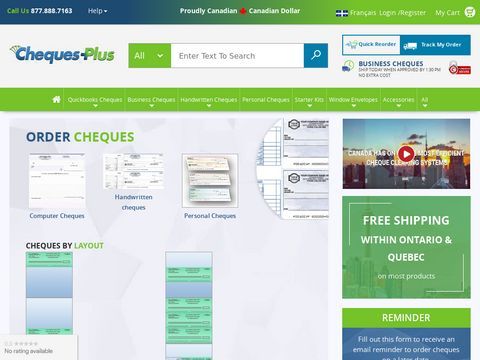 Cheques Plus - Business Cheques Canada, Order Business Cheques | QuickBooks Cheques | Computer Cheques