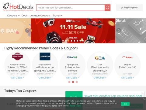 HotDeals: Show Various Deals, Coupons and Promo Codes You