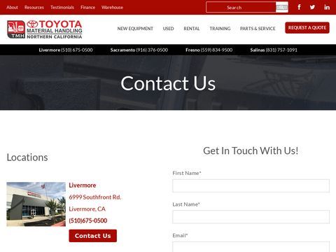 Toyota Material Handling Northern California