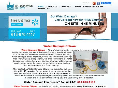Get Effective Water Damage Restoration Services in Ottawa – 
