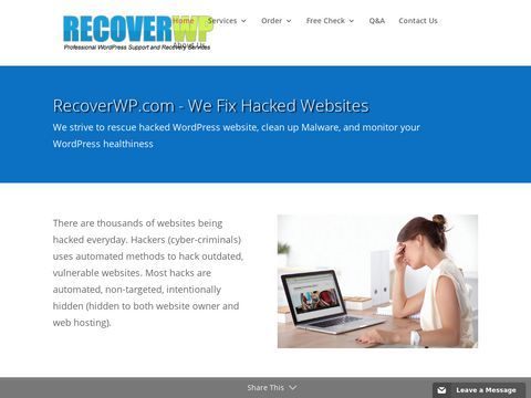 Hacked WordPress Recovery, Malware Removal Service