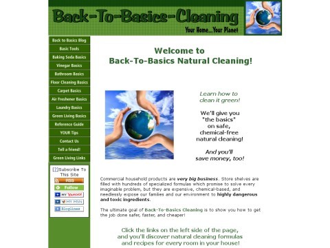 Back To Basics Natural Cleaning