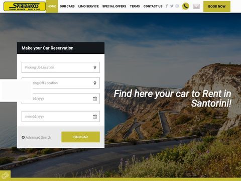 Rent a car Santorini car rentals, Spiridakos Santorini Greece