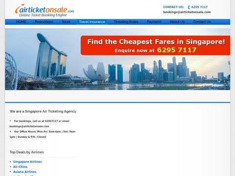 Cheap Flights from Singapore - AirTicketOnSale