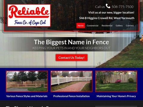 Reliable Fence Co. of Cape Cod