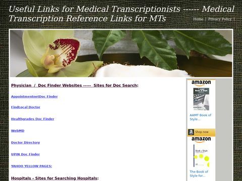 Useful Links for Medical Transcriptionists