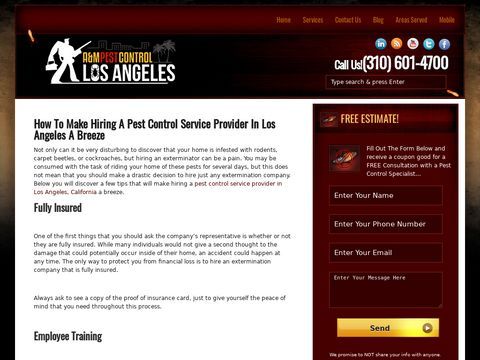 A&M Pest Control Los Angeles