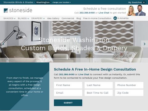 Stoneside Washington DC Blinds, Shades & Window Treatments