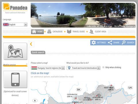 Panadea - Tourist information and advertising service