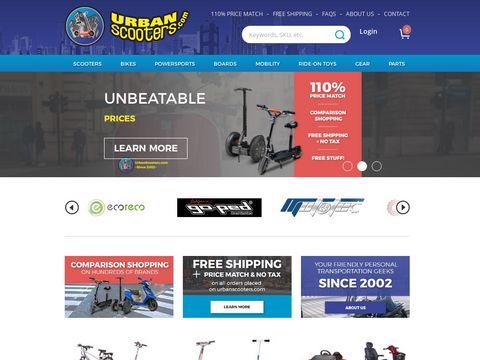 UrbanScooters.com Electric Bikes & Scooters