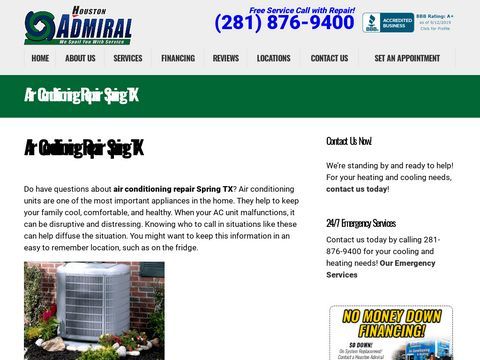 Houston Admiral Air Conditioning and Heating