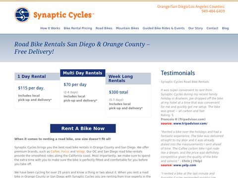 Synaptic Cycles Bicycle Rentals, Inc.