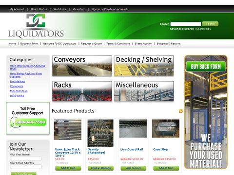 Warehouse Liquidators, Conveyors, Racks & Mezzanines | DC Liquidators