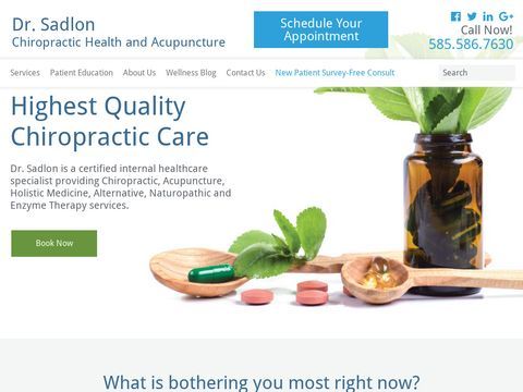 Dr. Sadlon: Chiropractic Health and Acupuncture