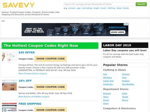 Savevy: Trusted Coupon Codes, Coupons, Promo Codes