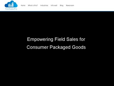 Empowering Field Sale for Consumer Packaged Goods