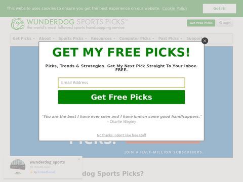 Free Sports Handicapping Picks by Wunderdog