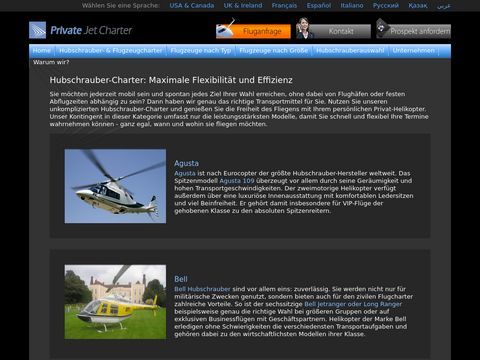 helicopter chartern