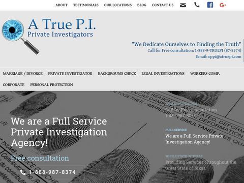 A True P.I. Private Investigator