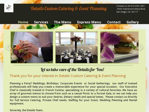 Details Custom Catering & Event Planning