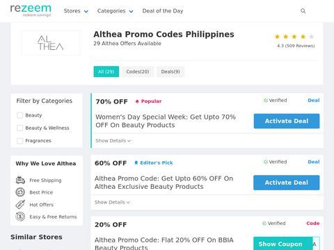 Althea Beauty Products | Althea Coupons & Deals
